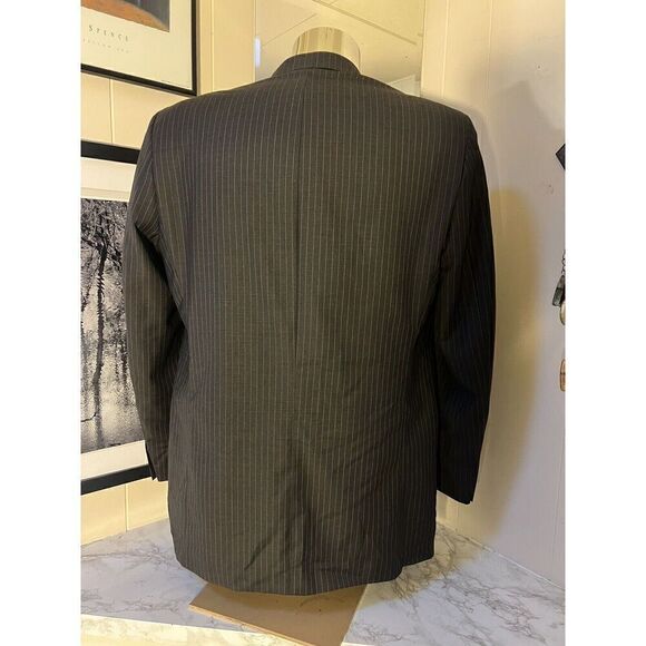 Ralph Lauren Dillard's 40 L Exc Pinstriped 100% Wool Sport Coat Vintage 1998 - Picture 4 of 8